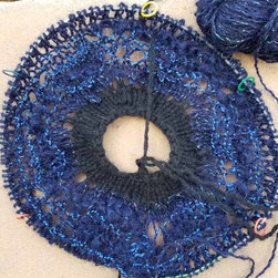 Very beginning, with a feather and fan ring after cast-on and first increase rou - Products