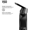 VIGO Bathroom Vessel Faucet, Matte Black
