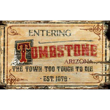 Red Horse Tombstone Sign - 20 x 32
