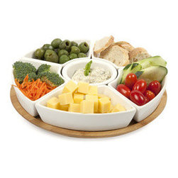 Bamboo & Blanca Appetizer Set - Pantry And Cabinet Organizers