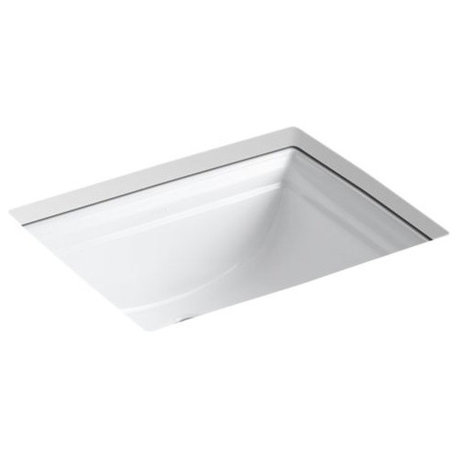 Kohler Memoirs Under-Mount Bathroom Sink, White