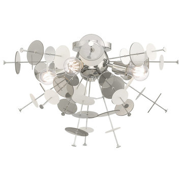 Livex Lighting Polished Chrome 4-Light Ceiling Mount