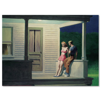 Edward Hopper 'Summer Evening' Canvas Art, 32 x 24