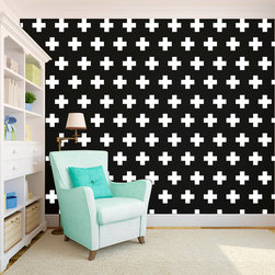 Swiss Army Geometric Cross Plus - Wall Decals