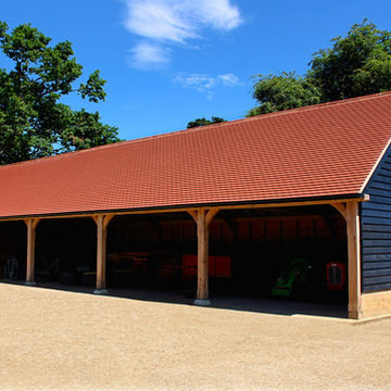 5 Bay Oak Framed Farm Building