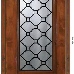 Pre-hung Entry Single Door 80 Alder Casablanca 1 Panel 3/4 Lite Glass - Front Doors
