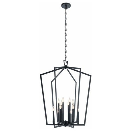 Kichler Lighting 43496BK Abbotswell - 12 Light Foyer Chandelier - with Tradition