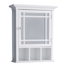 Wooden Medicine Storage Cabinet, Mirror Door