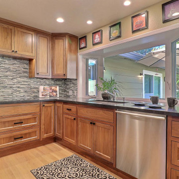 Two-Toned Walnut Kitchen