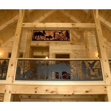 Loft & Balcony Railing with Moose & Wildlife