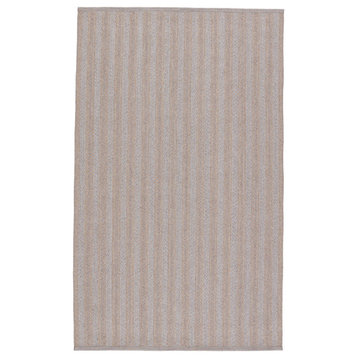 Jaipur Living Topsail Indoor/ Outdoor Striped Area Rug, Gray/Taupe, 7'6"x9'6"