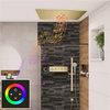 Musical Thermostatic Shower System, Hand Shower, Style B-Touch Panel Light
