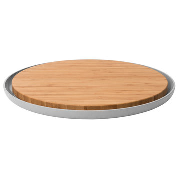 Leo Bamboo Cutting Board With Plate