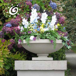 Sandstone Dana House Planter - Outdoor Pots And Planters