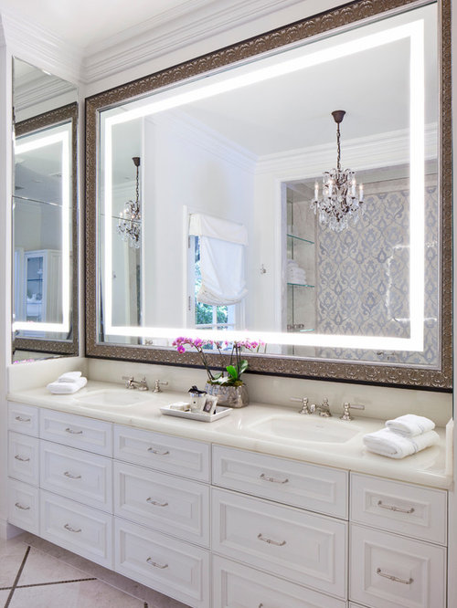 Large Bathroom  Mirror  Home Design Ideas  Pictures Remodel 