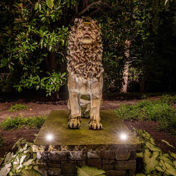 Guardian Brass Lions at Belle Meade Estate