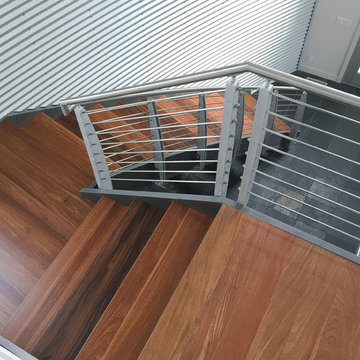 BRAZILIAN TEAK HARDWOOD FLOOR- KITCHEN WHITE GLASS MODA TILE BACKSPLASH INSTALL