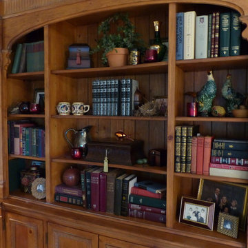 Bookcase before and after