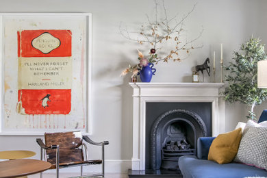 Eclectic living room photo in London