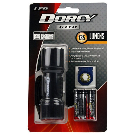 Dorcy 41-4242 LED Flashlight, Assorted Colors, Plastic