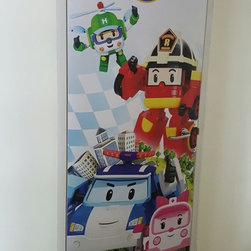 "Robocar Poli" Residential Bomb Shelter Door Art - Prints & Posters