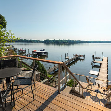 Riverside Waterfont Home: Top Deck View