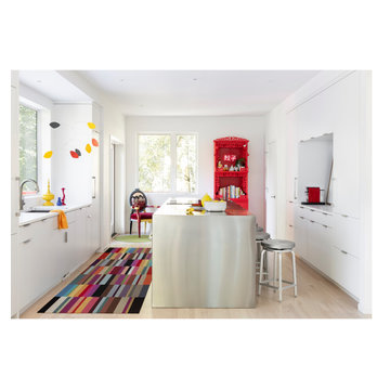 West Hills Modern - stainless steel kitchen island