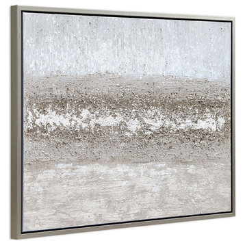Sandpath Abstract Textured Metallic Hand Painted Wall Art by Martin Edwards