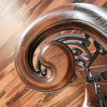 Project #74 | Circular Staircase with Hand-Forged Metal Panels