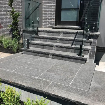 North York - Driveway, Porch and Flower bed planting