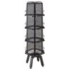 Safco Onyx Steel Mesh Rotating Magazine Stand 5580BL 16 Pocket Black