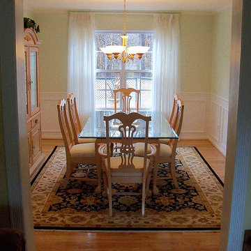 Hand-knotted oriental rug for dining room of Jamison, PA home