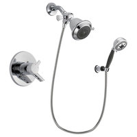Delta Compel Chrome Shower Faucet System w/ Shower Head and Hand Shower DSP1130V