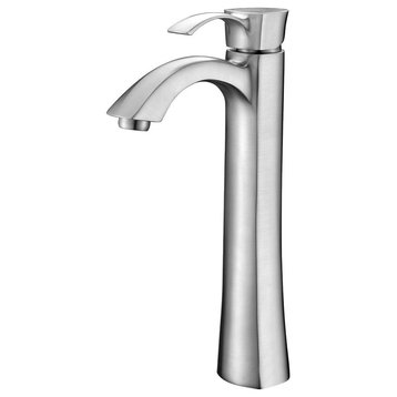 ANZZI Harmony Series 1-Handle Vessel Bathroom Faucet, Brushed Nickel