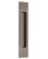 Emtek 220310 10" Tall Rectangular Flush Door Pull, Satin Nickel