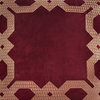 Croscill Clermont Traditional Embroidered Euro Sham, Burgundy