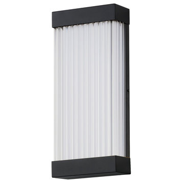 Acropolis LED Outdoor Wall Sconce in Black