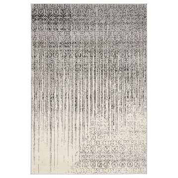 Unique Loom Gray Jennifer Del Mar 4' 0 x 6' 0 Area Rug