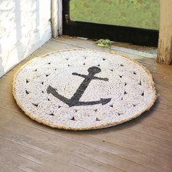 Twirled Anchor Garden Mat - Outdoor Rugs