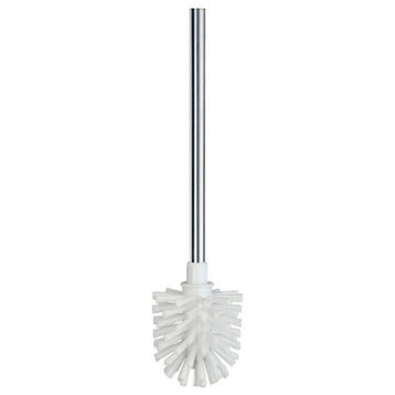 Spare Toilet Brush, With Handle, Polished Stainless Steel
