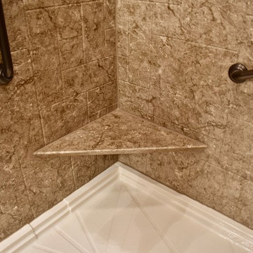 Spacious Acrylic Shower | Full Bathroom Remodel