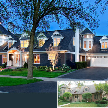 Nantucket Style with charcoal gray brick
