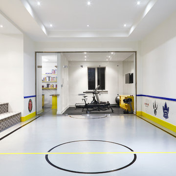A sports enthusiasts dream space