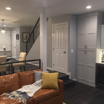 Traditional Main Level  to Industrial Loft Chic Decor