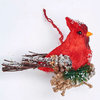 Cardinal Ornament With Pine Needle
