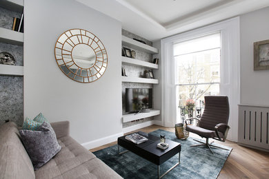 Inspiration for a contemporary living room in London.