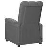 vidaXL Massage Chair Massaging Recliner Chair for Elderly Light Gray Fabric