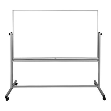 Luxor Mobile 72"W x 48"H Dry Erase Double-Sided Magnetic Whiteboard