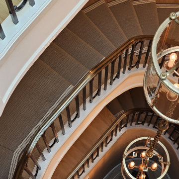 Luxury Carpet Flooring on Stairs by Kudos Interior Designs