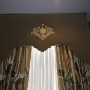 Master Bedroom with upholstered walls